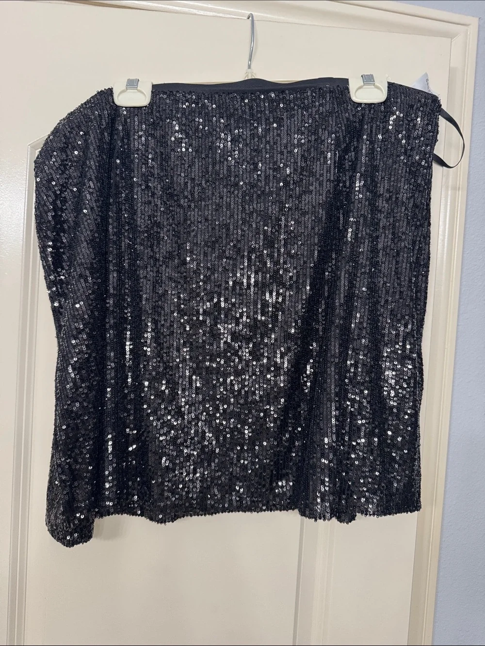BAR III BLACK SEQUIN MINI SKIRT SZ XXL
